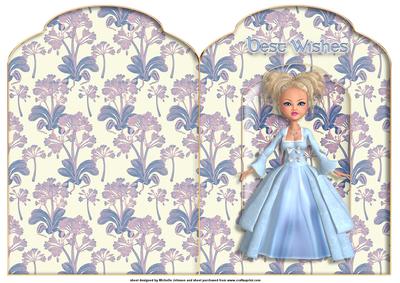 Elegant Blonde 1 Scalloped Top Quick Card