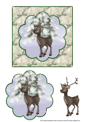 Cute Reindeer Topper with Quick Decoupage