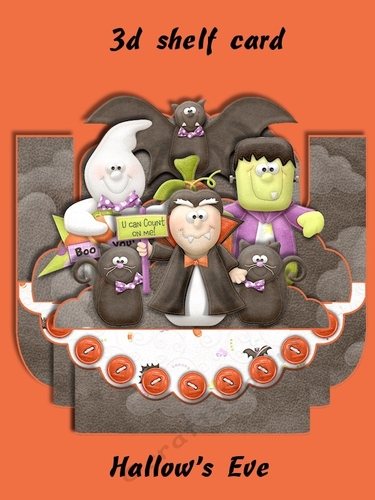 Hallows Eve 3D Shelf Card with Card Box