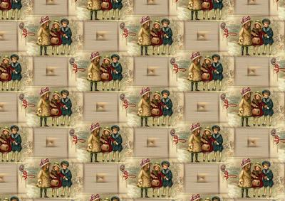Vintage Christmas Wishes Background