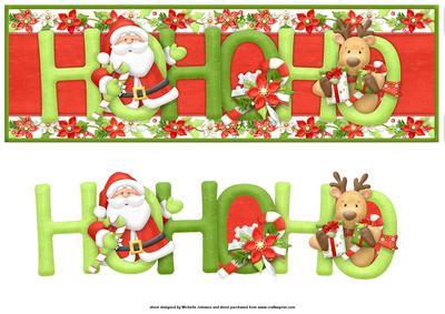 Ho Ho Ho Large Dl Card