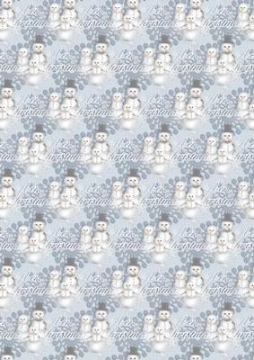 Snowman Family Vellum