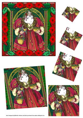Father Christmas Twisted Pyramid