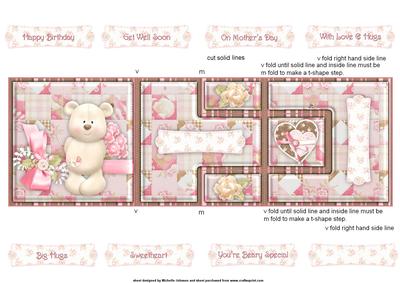 Beary Special T-step Tri Fold Card