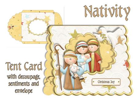 Nativity Scalloped Tent Card with Envelope