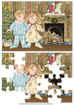 Waiting for Santa Jigsaw Puzzle Card Front