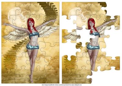 Angel Jigsaw Puzzle Quick Card Front