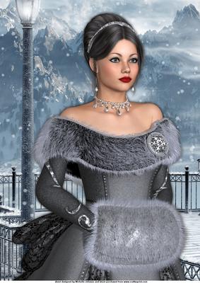 Snow Beauty A4 Card