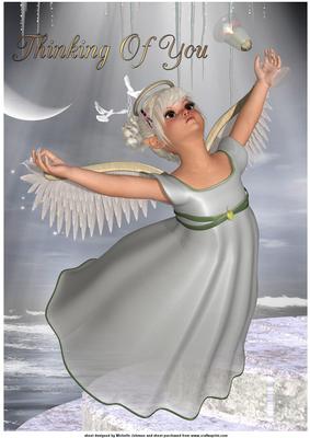 Little Angel 1 Thinking of You A4 Card
