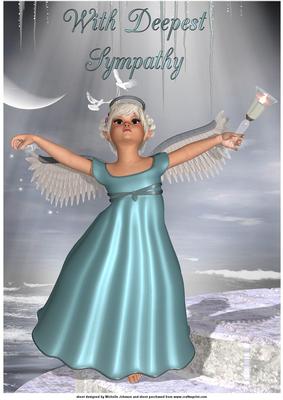 Little Angel 2 Sympathy Card