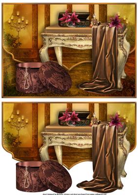 Boudoir Fany Edge Faux Envelope Card