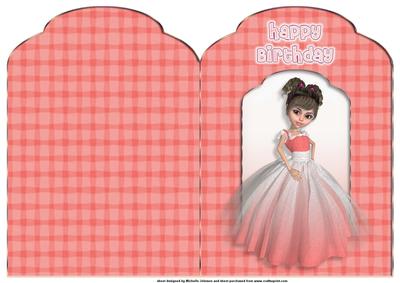 Pretty in Peach Scalloped Top Quick Card