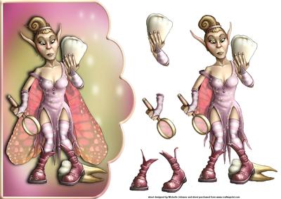 The Tooth Fairy Scallope Edge Curve Card