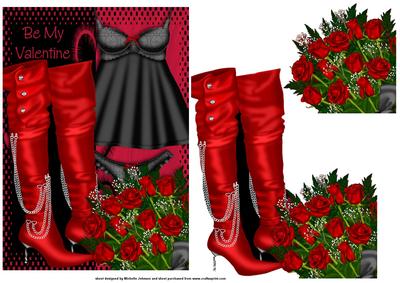 Baby Doll Valentine Card Front