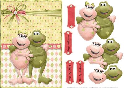 Toadally Yours Anniversary Card Front