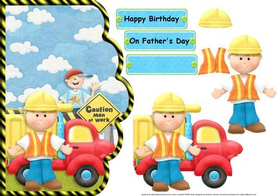 The Construction Site Scallope Edge Curve Card