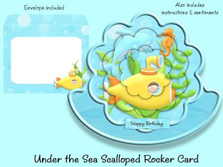 Under the Sea Scalloped Rocker Card with Pyramage and Env
