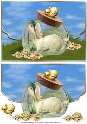 The March Hare Fancy Edge Faux Envelope Card