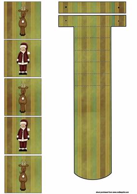 Santa and Reindeer Waterfall