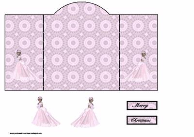 Pink Xmas Lady Gate Fold