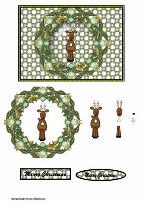 Cute Reindeer Card Front