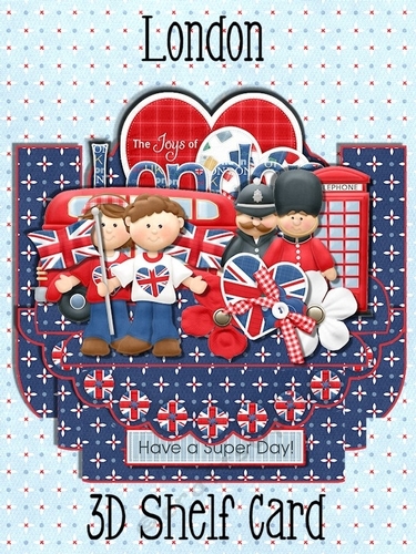 London 3D Shelf Card Kit with Card Box