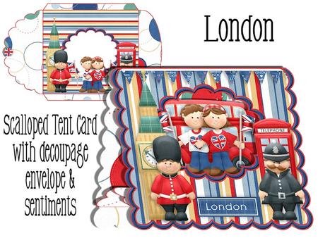 London Scalloped Tent Card with Envelope