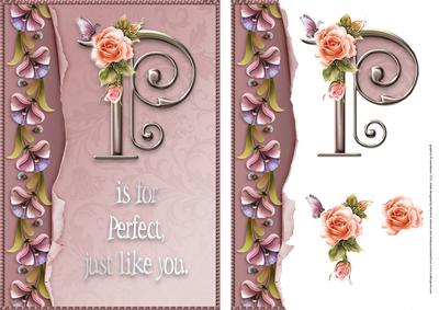 P is for Perfect Card Front