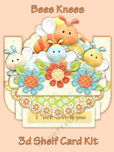 Bees Knees 3D Shelf Card Kit with Card Box