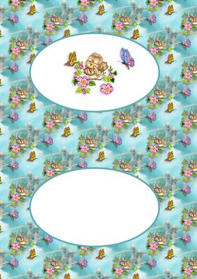 Little Bird and Butterflies Insert