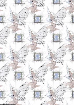 Butterfly Fairy Blue Vellum