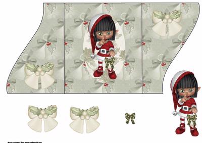 Cute Xmas Kid Shhh Gate Fold