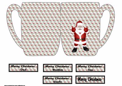 Christmas Mug Shaped Card