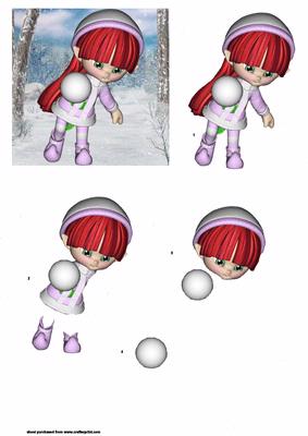 Elf Girl with Red Hair Step by Step