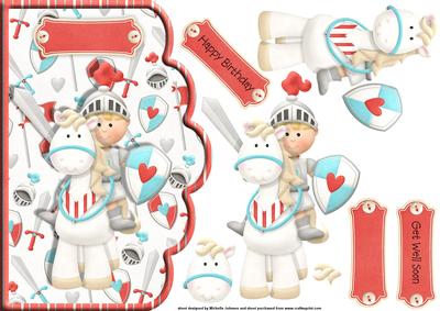 Knight Scallope Edge Curve Card