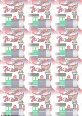 Santas Special Train Delivery Vellum