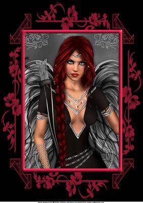 The Huntres Angel A4 Card