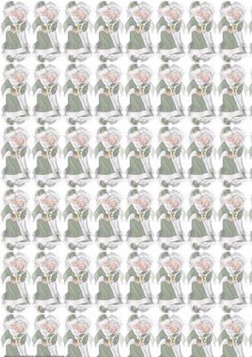 Mr and Mrs Santa Green Vellum