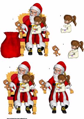 Sitting on Santas Lap Step by Step