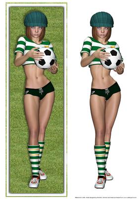 Sexy Football Chick Large Dl Card