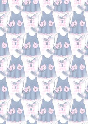 Little Miss Denim Vellum