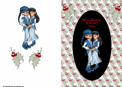 To the One I Love Xmas Blue