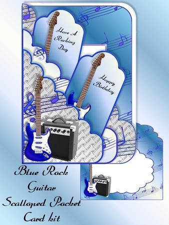 Blue Rock Guitar Scalloped Pocket Card Kit