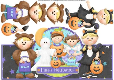 Halloween Over the Top Large Card