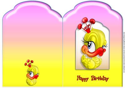Queen Ducky Scalloped Top Quick Card