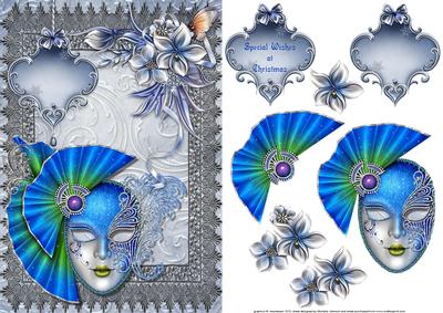 Winter Masquerade Card Front