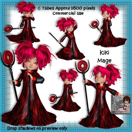 6 Kiki Mage Halloween Poser Tubes