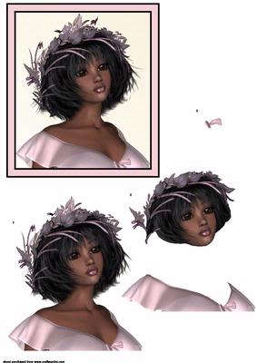 Pretty Wedding Lady Step by Step