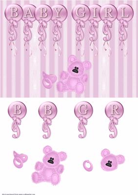 Baby Girl Card Front