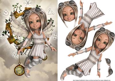 Steampunk Fairy Card Front